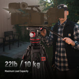 NEEWER TP75 74" Pro Video Tripod with Fluid Head, view 2