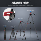 NEEWER TP-M200 79" Heavy Duty Video Tripod, view 2