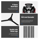 NEEWER TP-M200 79" Heavy Duty Video Tripod, view 3
