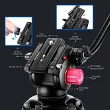 NEEWER TP-M200 79" Heavy Duty Video Tripod, view 4