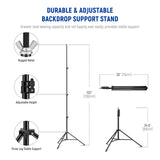NEEWER 2.6x3m / 10x8.5ft Adjustable Backdrop Stand Kit, view 3