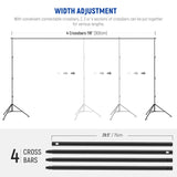 NEEWER 2.6x3m / 10x8.5ft Adjustable Backdrop Stand Kit, view 4