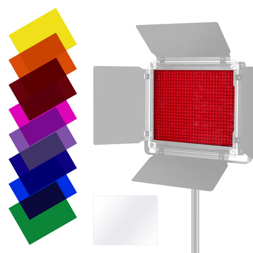 NEEWER 8-Pack Lighting Color Gel Filter Kit