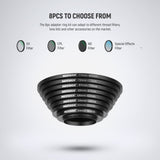 NEEWER 8 Pieces Anodized Aluminum Step-up Adapter Ring Set, view 2