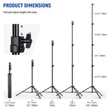 NEEWER ST-300AC 300cm Heavy Duty Air Cushioned Light Stand, view 6