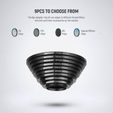 NEEWER 9 Pieces Step-up Lens Filter Adapter Rings Set, view 2