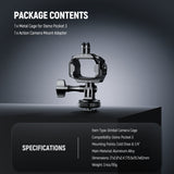NEEWER AC009 Action Camera Metal Cage For DJI Osmo Pocket 3, view 4