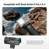NEEWER AC011 Quick Release Magnetic Mount For DJI Osmo 360 Action 5 Pro/4/3, view 3