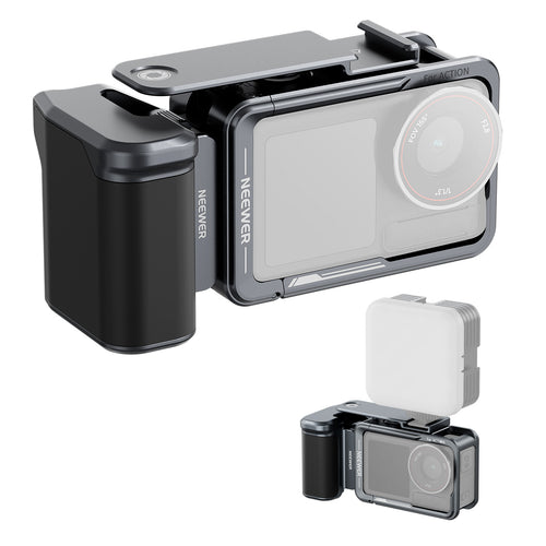 NEEWER AC014+AC034 Cage and Side Handle Kit For DJI Osmo Action 5 Pro/4/3
