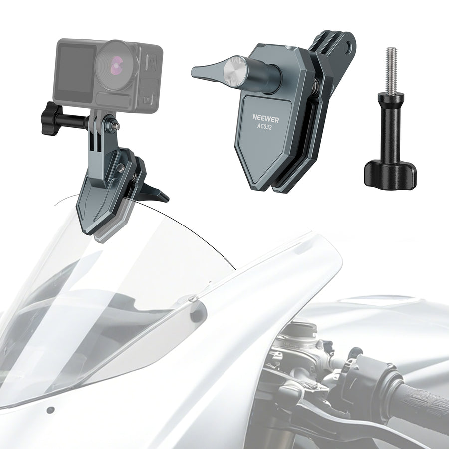 NEEWER AC032 Motorcycle Windshield Mount For Action Camera