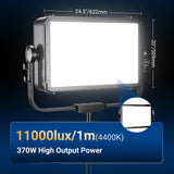 NEEWER AP300C 370W RGB LED Panel Video Light Kit, view 2