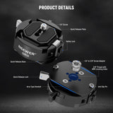 NEEWER GM34 Camera Quick Release Plate Kit, view 3