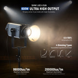 NEEWER AS600B 600W Output Bi-Color COB LED Video Light, view 2