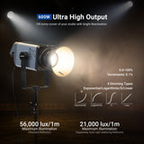 NEEWER AS600C 600W Output RGB COB Studio Video Light, view 2