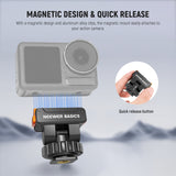 NEEWER BASICS AC037 Magnetic Mount Adapter For DJI OSMO Action 3/4/5 Pro, view 3