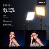 NEEWER BASICS BP132 2 Pack LED Video Light Panel Lighting Kit, view 2