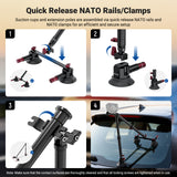 NEEWER BASICS CA166 Triple Suction Cup Car Mount Kit, view 6
