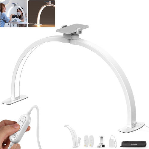 NEEWER BASICS HM02-D 36W 29" Foldable Nail Tech Table Arc Lamp