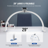 NEEWER BASICS HM02-D 36W 29" Foldable Nail Tech Table Arc Lamp, view 5