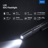 NEEWER BASICS L28 5W Portable EDC Flashlight, view 2