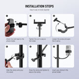 NEEWER BASICS MS009 Mic Stand Phone Holder with Flexible Arm, view 6