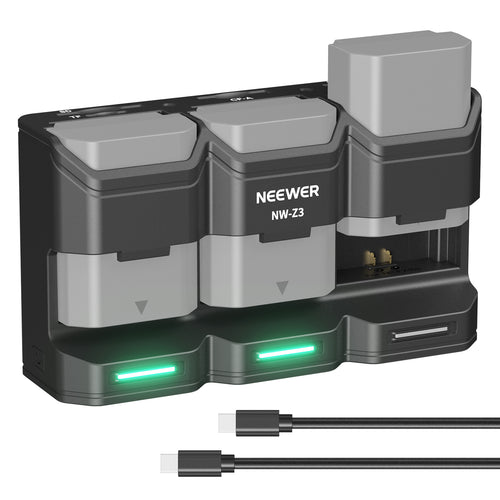 NEEWER BASICS NW-Z3 3 Slot USB Battery Charger for NP-FZ100