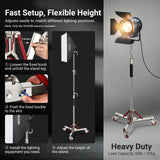 NEEWER BASICS SC305B 305cm Heavy Duty Stainless Steel Wheeled Light Stand, view 5