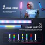 NEEWER BASICS SL30 12" Magnetic Handheld RGB Light Wand, view 4