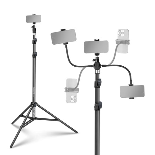 NEEWER BASICS ST015 Phone Tripod Stand with Dual Flexible Arms
