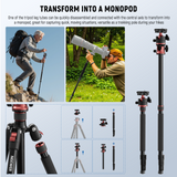 NEEWER BASICS TP16 70.9"/180cm Camera Tripod Monopod, view 5