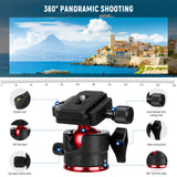NEEWER BASICS TP17 Carbon Fiber Travel Tripod, view 5