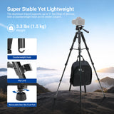 NEEWER BASICS TP56 74" Camera Tripod, view 4