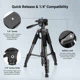 NEEWER BASICS TP56 74" Camera Tripod, view 6