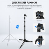 NEEWER BASICS TS03 66" Phone Tripod with Remote & Phone Holder, view 5