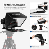 NEEWER BASICS X12B Aluminum Alloy Liftable Teleprompter, view 2