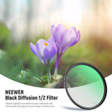 NEEWER Black Diffusion 1/2 Cinematic Effect Filter, view 3