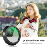 NEEWER Black Diffusion 1/4 Lens Filter for Fujifilm X100 Series Cameras, view 2