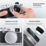 NEEWER Black Diffusion 1/4 Lens Filter for Fujifilm X100 Series Cameras, view 5