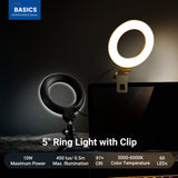 NEEWER BASICS BR60 5" Bi-Color Mini Ring Light, view 2