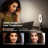 NEEWER BASICS BR60 5" Bi-Color Mini Ring Light, view 5