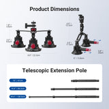 NEEWER CA075 5 in 1 Suction Car Mount Kit, view 5