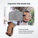 NEEWER CA123 Wooden Side Handle with Record Start/Stop Remote Trigger, view 2