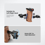 NEEWER CA123 Wooden Side Handle with Record Start/Stop Remote Trigger, view 4