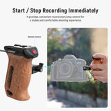 NEEWER CA123 Wooden Side Handle with Record Start/Stop Remote Trigger, view 5