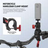NEEWER CA165 Motorcycle Bike Handlebar Mount For Action Cameras, view 4