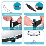 NEEWER 65.7"x 24"/167x61cm Clamshell Light Reflector Diffuser, view 6