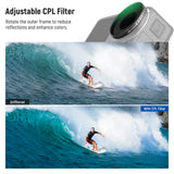 NEEWER CPL/Black Diffusion Filter For DJI Osmo Action 5 Pro & Action 4, view 3