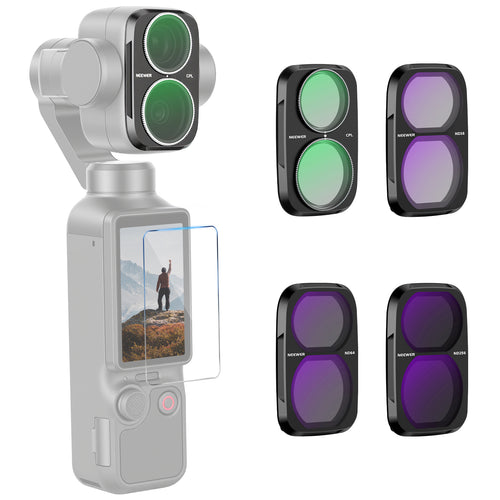 NEEWER CPL + ND Filter Set Compatible with DJI Osmo Pocket 4P