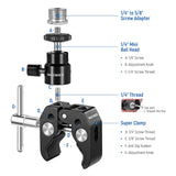 NEEWER ST48 Crab Clamp & Mini Ball Head for Microphone, view 2