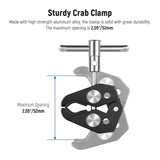 NEEWER ST48 Crab Clamp & Mini Ball Head for Microphone, view 5
